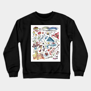 MemphisTennessee Watercolor Wall Art Crewneck Sweatshirt